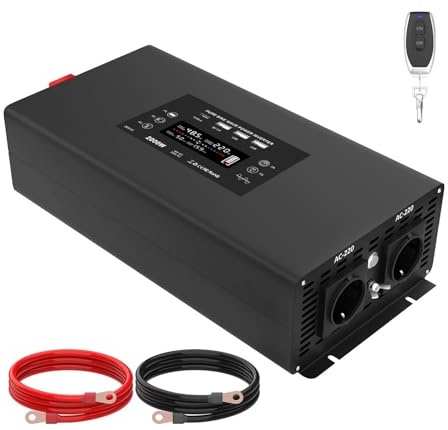 Inverter Convertitore Inverter A Onda Sinusoidale Pura Potenza Di Picco 4000 W CC 12 V 24 V 36 V 48 V 60 V A CA 220 V 230 V Inverter Potenza Continua 2000 W(48V)
