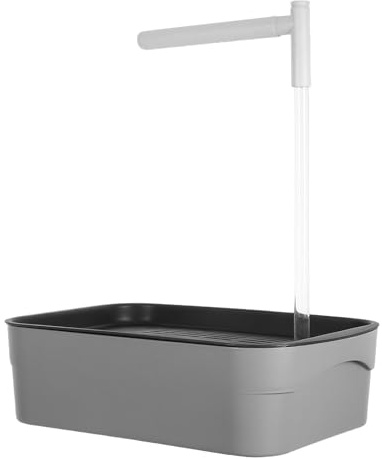 SHINEOFI Cuenco de Baño Automático para Pájaros Ducha para Loros, Periquitos y Palomas, Bañera de Plástico Resistente para Uso en Jaulas y Aviarios