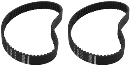 SYLEN HTD5M Gummi-Zahnriemen, 90 Zähne, 450 mm Teilungslänge, 15 mm Breite, geschlossene Schleife, Rillenriemen für Robotik, 3D-Drucker, Automatisierungssysteme, 2 Stück