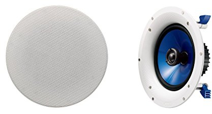 Yamaha NS-IC800 140 Watt 8-Inch 2-Way In-Ceiling Speakers - Pair (White)