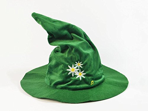 Tanzender Sepplhut Jodelhut jodelnder Oktoberfest Trachtenhut mit Musik - Größenverstellbar grün