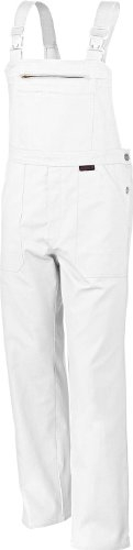 Qualitex Pantalón con Peto Bw 270 - Tamaño: 52 - Blanco
