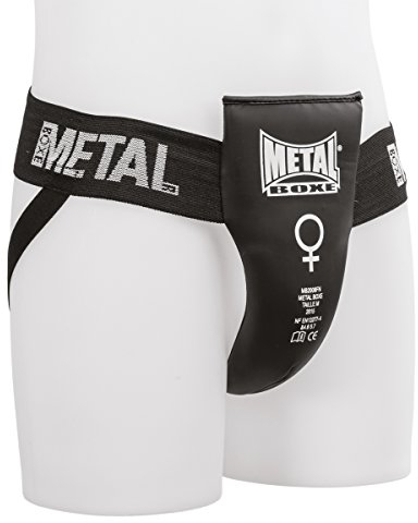 METAL BOXE - Semi-Pro Damen-Tiefschutz, Schwarz, Größe M