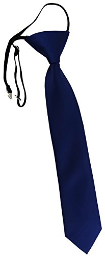 TigerTie barnslips i uni – slips förbunden med elastiskt band, marinblå, ca. Länge 37 cm (incl. Knoten), Breite 6,5