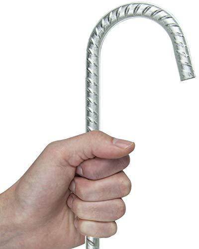 8 x Woodside Galvanised Heavy Duty Steel Ground Stakes/Anchorage Stakes/Tent Pegs – Suitable For Marquees, Gazebos, Trampolines, Bouncy Castles, Tents, Polytunnel Greenhouses