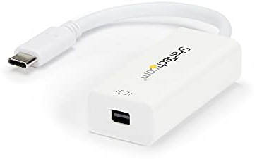 StarTech.com USB-C auf Mini DisplayPort Adapter - 4K 60Hz - Weiß - USB 3.1 Typ-C auf Mini DP Adapter - Verbesserte Version ist CDP2MDPEC (CDP2MDP)