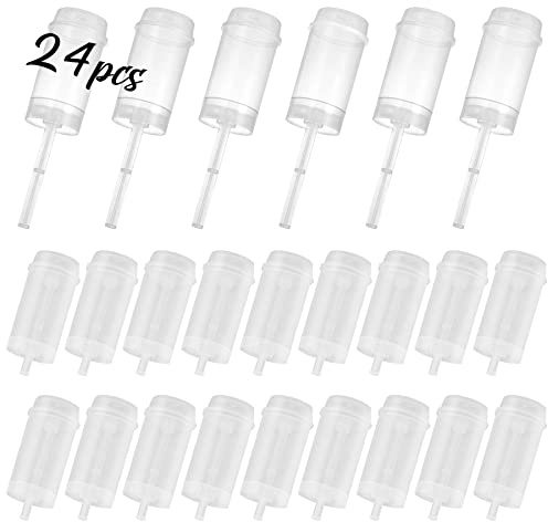 Csdtylh 24 Pack Cake Push Pop Containers with Lids, Muti-purpose Push Pop Cake Containers, Reusable Plastic Cake Push-up Pop Shooter for Cupcake, Confetti, Homemade Ice Cream,Desserts