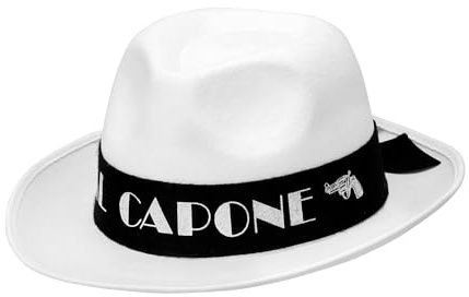 W WIDMANN MILANO Party Fashion - Hut Al Capone, aus Filz, Kopfbedeckung, Accessoire Gangster