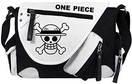 WANHONGYUE Anime Messenger Bag Canvas Umhängetasche Kuriertasche Schultertasche für Reise Arbeit und Schule Schwarz / 3