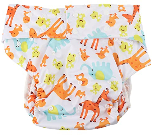 Wiederverwendbare Adult Windel für Erwachsene Männer, Waschbar Stoffwindel mit Verstellbaren Großen Tuch, Einstellbare Windel für Bettpflege und Inkontinenz