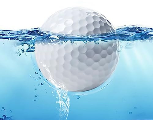 Aolowewin Flytande golfbollar, flytande bollar, golfbollar för damm eller sjö, cirka 10 % av dessa bollar ligger ovanför vattnet