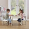 Liberty House Toys Kids 5-in-1 Activity Table and 2 Chairs, Sand, Water, Construction Play, Grey, H450 x W510 x D540mm