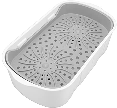 Secchio per la Pulizia, Secchio per Mocio Elettrico ABS Secchio per Mop Domestico Autopulente di Grande Capacità con Strato di Drenaggio per S5 per S7 Stazione di Pulizia Automatica Mop Autopulente