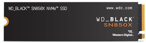 WD_BLACK SN850X NVMe SSD 8 TB interne SSD (Gaming Speicher, PCIe Gen4-Technologie, Lesen 7.200 MB/s, Schreiben 6.600 MB/s) Schwarz