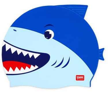 LEGAMI Baby - Jungen Cuffia Da Nuoto Badekappe, Blau, Kids 4-10 Anni EU