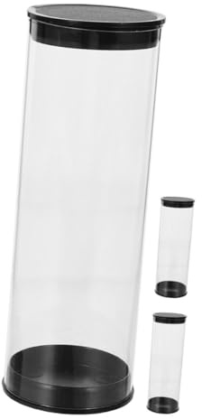 HOUDERCO 3Pcs Transparent Golf Ball Tubes PVC Anti-scratch Clear Container for Golf Ball Display and Protection for Indoor Collection and Storage