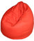 Kinzler S-10009/32 Sitzsack Billy, ca. Ø65 x H75 cm, klassische Tropfenform, Indoor, in vielen verschiedenen Farben, robuster Jeansstoff, rot