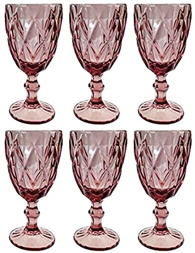 GMMH Vintage Parte 6 Juego Autobuses De Roma Rey Copa De Vino Vidrio Vasos Copas De Vino Vaso De Agua Vaso Highball - Lila, Morado