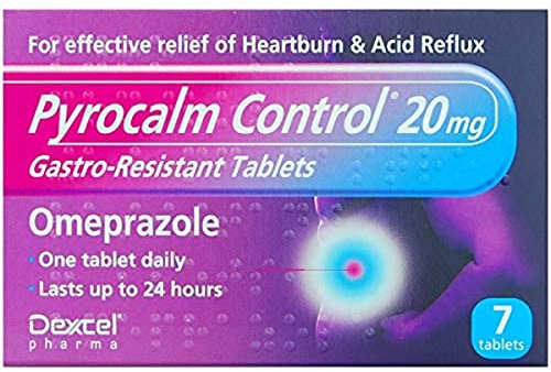 Pyrocalm Control Gastro-Resistant Tablets 20mg, 7 Tablets