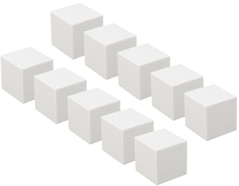 BAFOVY 18 Stycken Gummi-block för Utskärning, Mjuka Linoleum-block för Gravering, 3x3x3 Cm, för Stämplar, Skapande Av Bokmärken, Målning och presentkort.