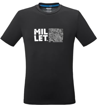 MILLET T-Shirt Randonnée Homme Polyester Léger Respirant Anti-UV