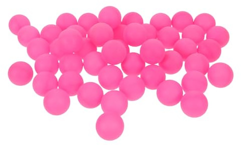 SAFIGLE Balles de ping-Pong 50 pcs 40 mm en Plastique PP Couleur rosée Mate lot pour Jeux récréatifs et animations de fête Sportive