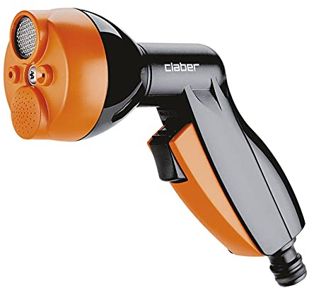 Claber 9083 Gun Multifunctional Elegant, Black/Orange/Grey
