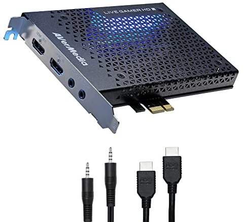 AVerMedia Live Gamer HD 2-PCIe Internal Game Capture Card, Record and Stream in 1080p 60 with Multi-Card Support, Low-Latency Pass-Through on Xbox series x/s, PS5, Nintendo Switch, Windows 10 (GC570)