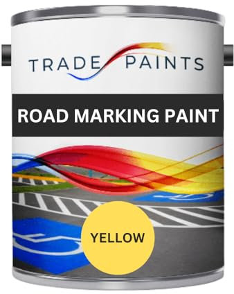 Heavy Duty Road Line Car Park Marking Paint (2.5 Litre, Yellow)