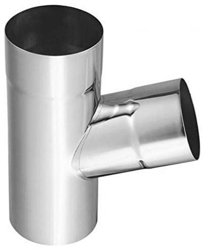 Regenrohrabzweige 72° Titanzink in allen Größen (wählbar) (100-76 mm)