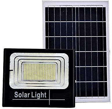Faro led smd 200W watt con indicatore di carica pannello solare telecomando