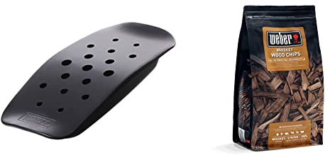Weber Grill 17179, Affumicatoio Universale & 17627 Legno per affumicatura-Whiskey, Marrone