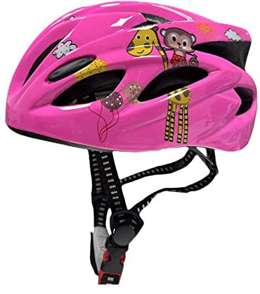 Fahrradhelm Kinder Mädchen [5 Farben] 47-57 cm Kinder Fahrrad Mütze mit verstellbarer Schnürung Jungen Kinder Schutzhelme Helm Ski Zubehör Kinder Fahrradmütze für Reiten Skateboarden Skaten (Hot Pink)