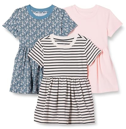 Amazon Essentials Niñas Vestido de Jersey de Manga Corta