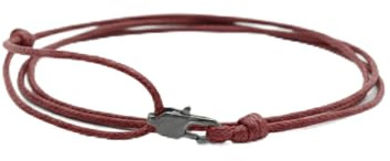 TRIPLE K&S Pulsera fina para hombre y mujer – Pulsera enroscable hecha a mano con mosquetón – Cuerda impermeable y ajustable – Maritimer Surfer joyas Festival pulsera amistosa, Ajustable, Cordón