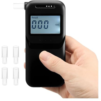 Bärbar digital alkoholtestare Professionell alkoholdetektor Alkometer Polisalkotester LCD-skärm Rattfylleritest(Style 2)