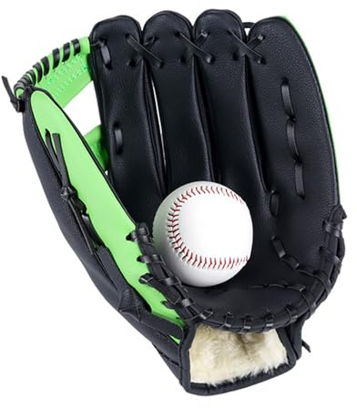 Barn sport basebollhandskar, förtjockade baseboll singelhandskar för barn ungdomar vuxna | handkasta vantar set ungdom för pojkar flickor träning övningsutrustning