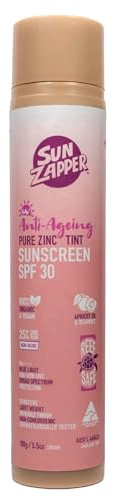 Sun Zapper Pure Zinc - Protector solar mineral antiedad SPF 30 Tinted Sun Cream