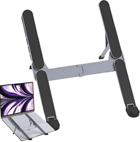 Generisch Soporte para ordenador portátil de 5 pulgadas, soporte portátil para el hogar, oficina, juegos, escritorio, viajes, negocios, ordenadores portátiles, ordenadores portátiles y tabletas