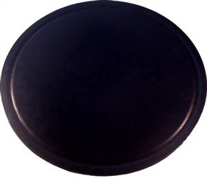 Pizzastein, Heißer Stein, Grillstein aus glasiertem Cordierit 350x10mm mit Saftrille