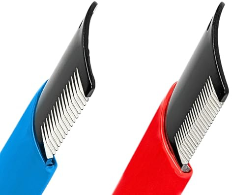Masterclip (2 Pack) Stripping Knife for Dogs Pets Horses – Professional Hand Stripping Combs for Grooming & De Shedding - Coarse & Fine Hair Coats
