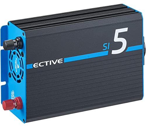 ECTIVE - Wechselrichter 12V auf 230V SI5-500W Reine Sinuswelle - Offgrid-Spannungswandler DC/AC Strom mit USB, Überlast- & Überhitzungsschutz - Inverter Stromwandler für Haushaltsgeräte & Camping