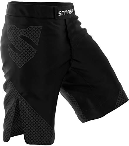 SMMASH MMA Shorts Uomo Thaibox Muay Thai Pants Pantaloni da Boxe Pantaloni Sportivi Pantaloncini da Allenamento Chiusura in Velcro Traspirante Resistente All'Abrasione