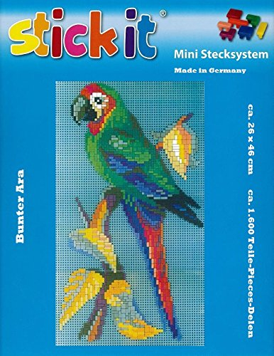 stickit Mini Stecksystem Ara bunt (Papagei) ca. 1.600 Teile Nr. 42114