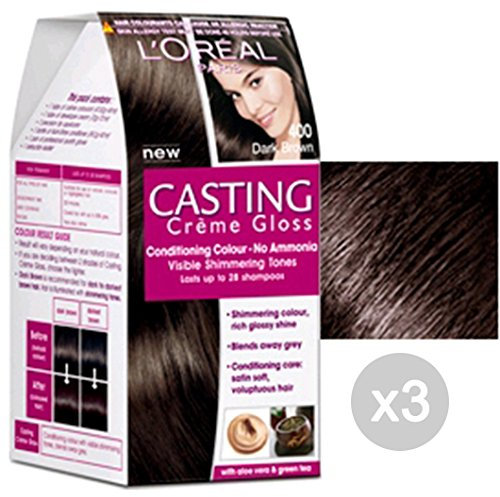 3er Set Casting Creme Gloss 400 Castanie Farbe und Haarfarbe