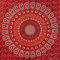Aga's Own Mandala Tapisserie – Wall Art Hanging – Überwurf aus Baumwolle Tapisserie für Wohnzimmer, Schlafzimmer Home – ästhetisches Wandtuch für den Strand oder zu Hause (TD_01_Rot)