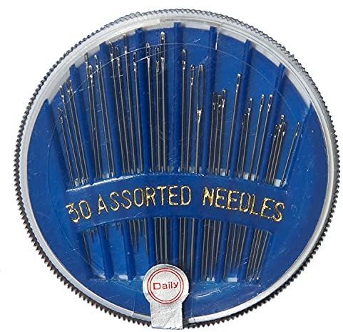 Accessori cucito kit da 30 aghi assortiti per cucire, set da 30 aghi per cucito assortiti, aghi assortiti di varie misure per cucire, accessori sartoria set cucito aghi di ricambio per sarta, art. 691