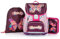 Schmetterling Schulranzen Set MÄDCHEN 1 KLASSE | Set 3 TEILIG FÜR GRUNDSCHULE | SUPER LEICHT | INKL. FEDERMÄPPCHEN SPORTBEUTEL
