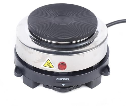 CHIMHOON Mini Herdplatte, Elektroofen Kochfeld, Camping Einzelkochfeld Kochplatte 500 W, Tragbar Single Brenner Kochfeld Herd, für Tee Kaffee Küche Single Heizplatte