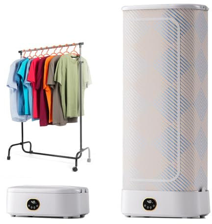 Automatic Clothes Dryer and Ironer with Timer, 1000W Power, Quickly Removes Wrinkles from Shirts and Garments in 20 Minutes